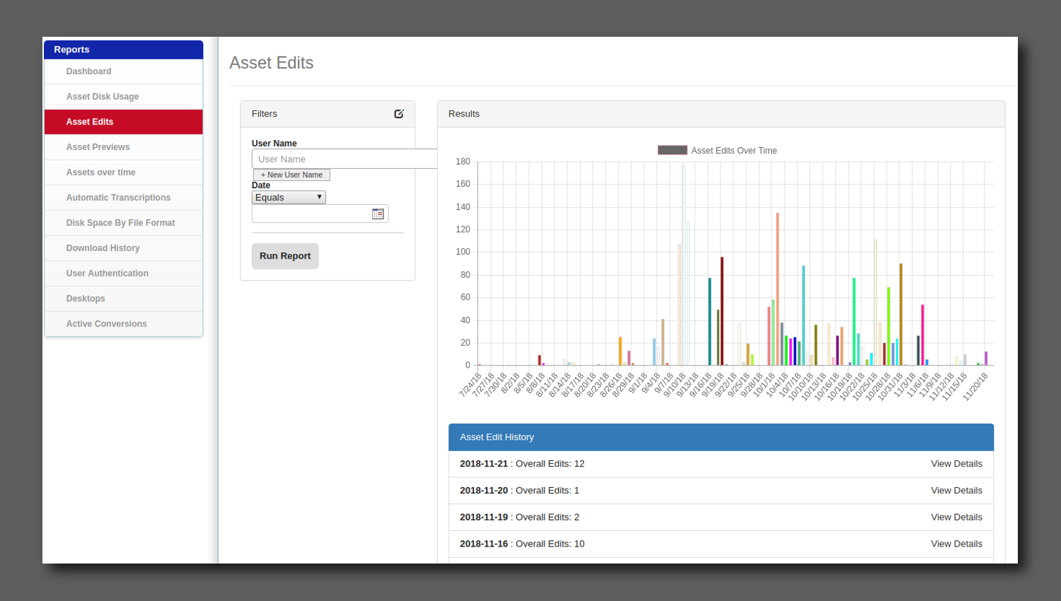 Advanced Reporting within Entermedia